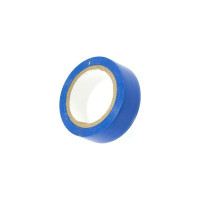Изоляционная ПВХ лента DolleX PVC, синяя, 19 мм х 9,10 м, уп. 10 шт. ET10-BLUE
