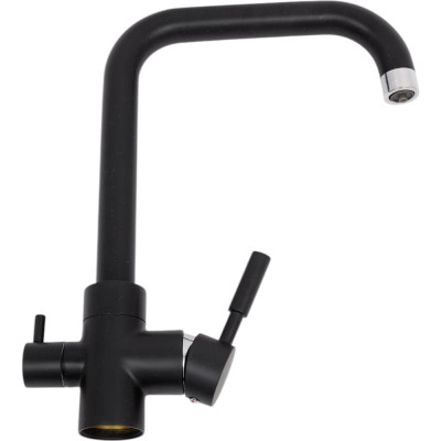 Смеситель для кухни ULGRAN U-019 цвет: ультра-черный U-019-344