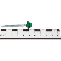 Кровельные саморезы ВИРТУОЗ 4,8х50 мм, RAL 6029, зеленая мята, 10 шт. 2507