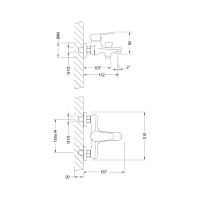 Смеситель для ванны Lemark Point LM0314C