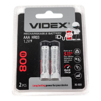 Аккумулятор Videx HR03/AAA 800mAh 2BL LSD, низкий саморазряд VID-HR03-800LSD