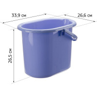 Овальное ведро IDEA 11 л Салатовый М 2422