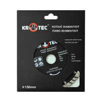 Диск алмазный турбо сегментный (150x22.2 мм) KROTEC 3801013