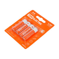 Элементы питания TDM ELECTRIC LR6 AA Alkaline 1,5V BP-4 SQ1702-0003
