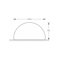 Напольный светильник m3light SEMISPHERE E27 50см IP65 4000K 20362000