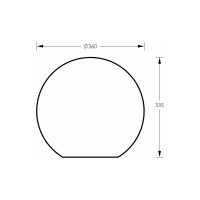 Напольный светильник m3light SPHERE E27 35см IP65 4000K 12362000
