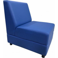 Секция дивана Мягкий офис Кардинал одноместная синяя КРД501СН