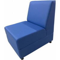 Секция дивана Мягкий офис Кардинал одноместная синяя КРД501СН