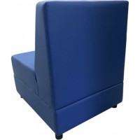 Секция дивана Мягкий офис Кардинал одноместная синяя КРД501СН