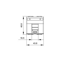 Розетка DKC BRAVA RJ-45 кат.5Е разъем PcNet 1шт 76655B
