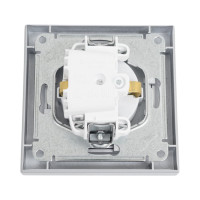 Розетка Systeme Electric AtlasDesign Алюминий с/з со шторками, 16А, в сборе SE ATN000344