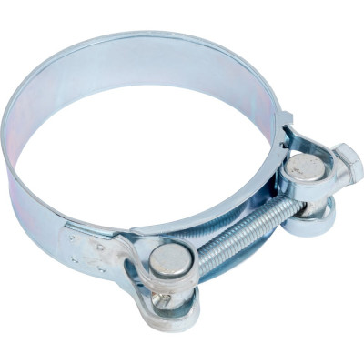 Одноболтовый силовой хомут NOVOCRAFT 80-85 мм, цинк, уп. 4 шт. RZN080085004