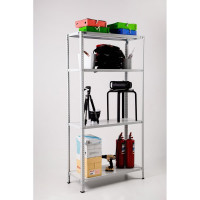 Стеллаж ООО ФУРАМА СТФЛ 1500х700х600 мм, 4 полки, серый СТФЛ157060-4