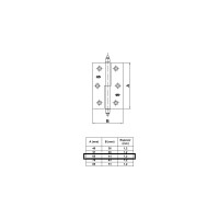 Петля Amig IZ-П покрытие латунь 541-60 (IZ)