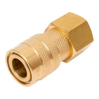 Быстроразъемное соединение D ISO 6150 B (рапид "мама" - внутренняя резьба 1/2"; латунь) TITAN LOCK TL4DF-B