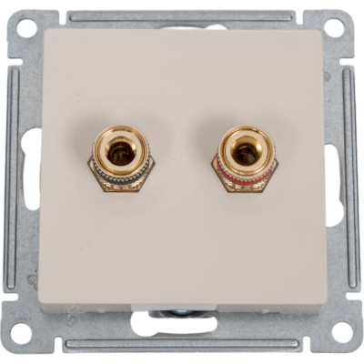 Аудиорозетка Systeme Electric AtlasDesign Беж двухместная SE ATN000287