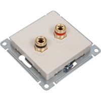 Аудиорозетка Systeme Electric AtlasDesign Беж двухместная SE ATN000287