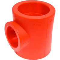 Переходной тройник Blue Ocean "Fire Secure" - 90x63x90мм, противопожарный полипропилен Fire-SB1 PPRF/RT(R)-90х63х90