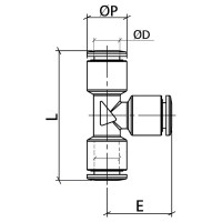 Фитинг Т-образн. латунь 12мм BUT1200 BUT 1200 CDC Pneumatics