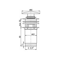 Водослив для умывальника RavSlezak MD0484SM