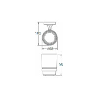 Держатель + стакан Ekko E1706