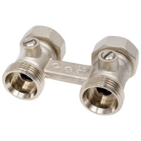 Плоский узел с шаровыми кранами Comisa двухтрубный 3/4 8821010