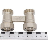 Плоский узел с шаровыми кранами Comisa двухтрубный 3/4 8821010