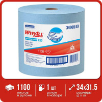 Протирочные салфетки Kimberly-Clark WypAll X60 большой рулон, синий 34965