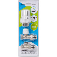 Терморегулирующий комплект для радиатора MVI Ду15 прямой 3 в 1 TR.623.04