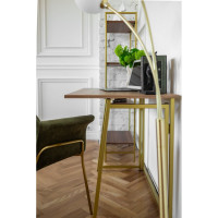 Складной стол GreenWeen SKANDI золотой/дуб канзас GW-SK-G-K