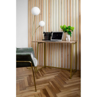 Складной стол GreenWeen SKANDI золотой/дуб канзас GW-SK-G-K