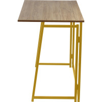 Складной стол GreenWeen SKANDI золотой/дуб канзас GW-SK-G-K