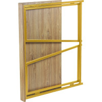 Складной стол GreenWeen SKANDI золотой/дуб канзас GW-SK-G-K