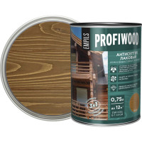 Алкидный антисептик PROFIWOOD (лаковый; тонирующий; атмосферостойкий; орех; 0.75 л; 0.7 кг) 67026