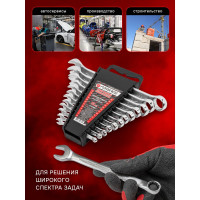 Набор комбинированных ключей Forsage 12пр. (6-14, 17,19, 22мм) в пласт. держателе F-5122MP(10353)