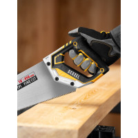 Ножовка по дереву Denzel, 450 мм, 11 TPI, зуб 3D, металлопластиковая рукоятка 24141