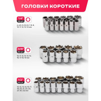 Набор инструментов Forcekraft 216пр.1/4''3/8''1/2''(6гр.)(4-32мм) FK-38841New(50468)