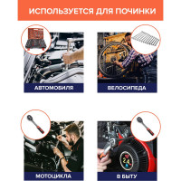 Набор инструментов Forcekraft 216пр.1/4''3/8''1/2''(6гр.)(4-32мм) FK-38841New(50468)