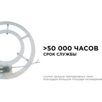 Светодиодный модуль со встроенным драйвером Apeyron 230В, 48Вт, smd2835, 3500Лм, 3000-6500К, круглая, с пультом 02-68
