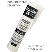 Силиконовый санитарный герметик GlobalSeal GS-28 (прозрачный; 290 гр) 3280013