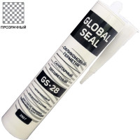 Силиконовый санитарный герметик GlobalSeal GS-28 (прозрачный; 290 гр) 3280013