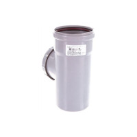 Ревизия РемоКолор внутренняя канализация, серая, с крышкой, 110 мм 138-863