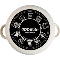 Цилиндрическая эмалированная кастрюля appetite CAFE 4 л 1RD201M CAFE