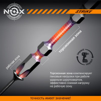 Бита impact STRIKE (2 шт; Tx30х60 мм; карта; Е6.3) NOX 333060-2