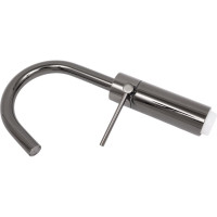 Смеситель для раковины Nobili Velis без донного клапана, глянцевый, черный VE125138/3FLP 00000106715