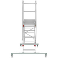 Передвижная односторонняя лестница-подмости с платформой Новая Высота NV 5510, 1x5 ступеней 5510105
