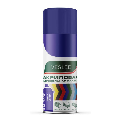 Аэрозольная краска Veslee темно-синий RAL 5002 V5002