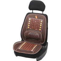 Массажная накидка на переднее сиденье Airline с поддержкой спины, деревянная, желтый/коричневый ADCS002