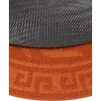 Придверный коврик ComeForte УЮТ Классик круглый D.65 оранжевый VP-6088/3