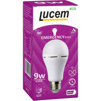 Светодиодная лампа Lucem с аккумулятором LM-EBL 9W 6500K E27 FLEBL092765L